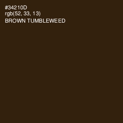 #34210D - Brown Tumbleweed Color Image